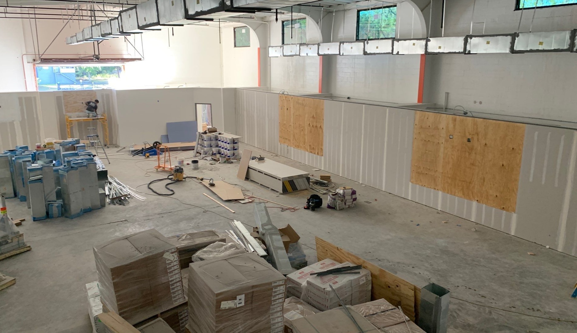 Professional drywall taping