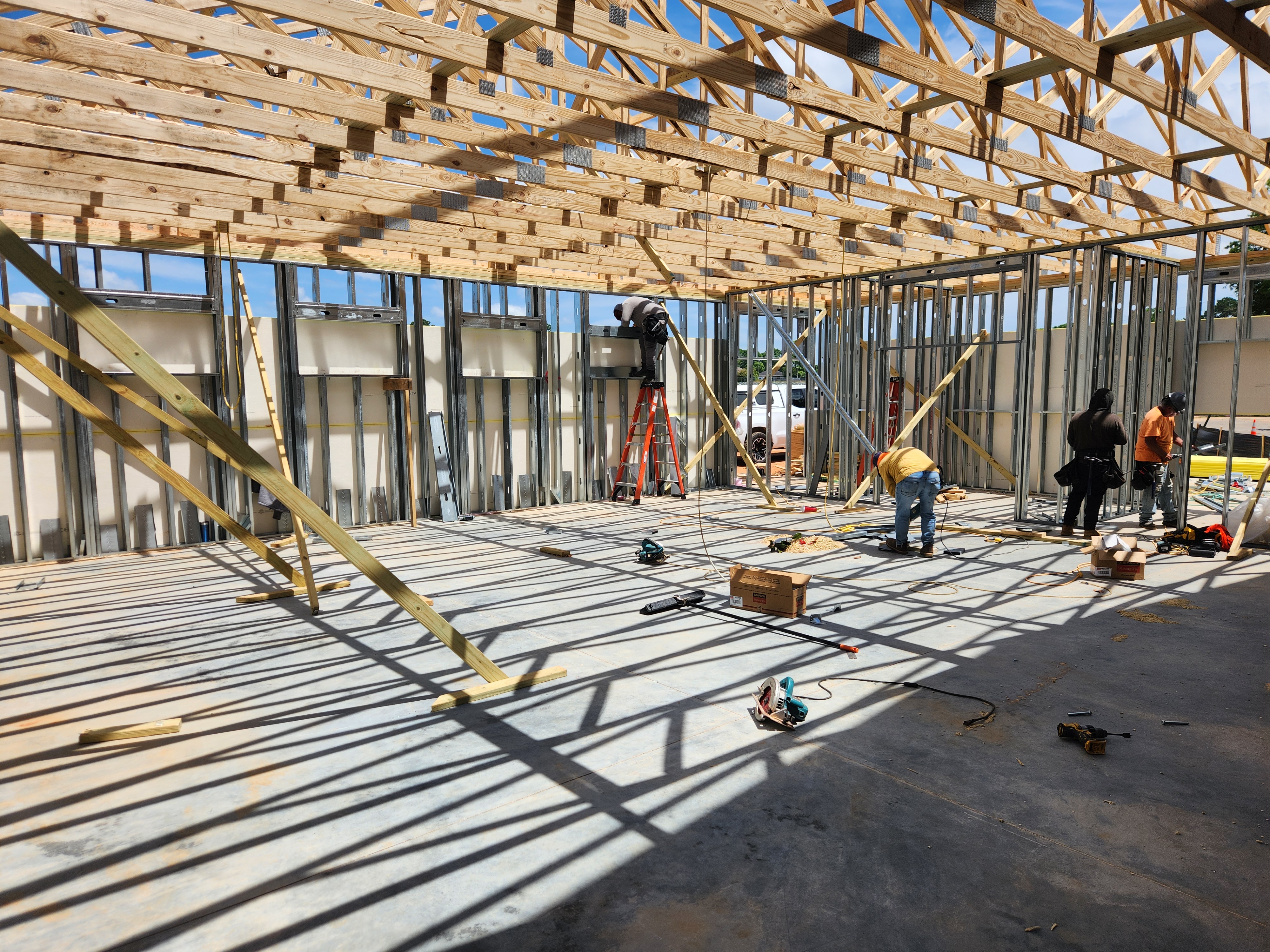 Load bearing wall framing
