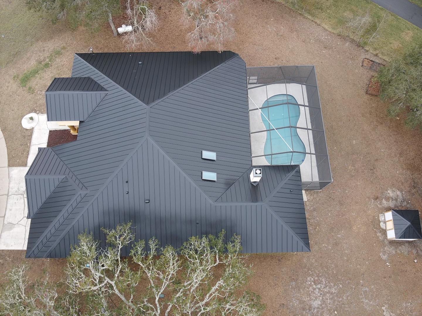 Hurricane rated metal roof project Tampa